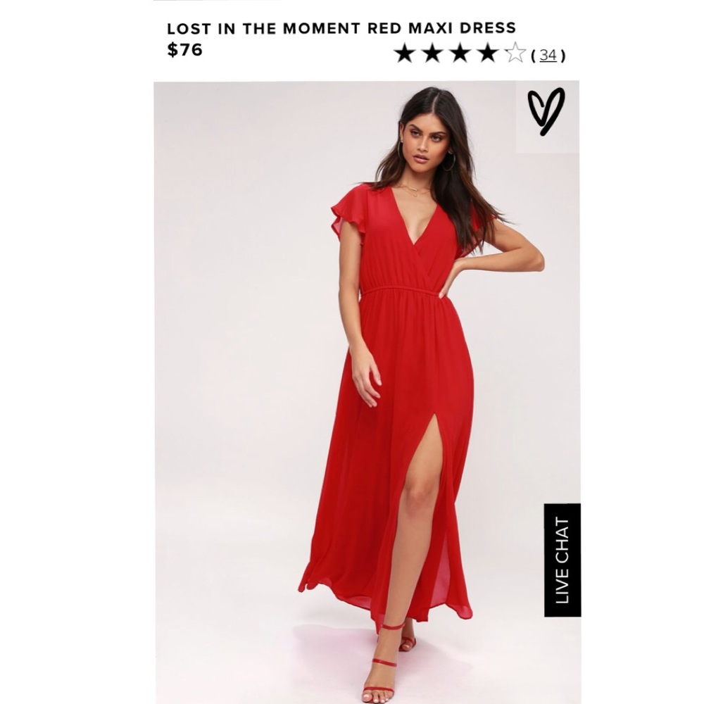 Lulus Lost in the Moment Red Maxi Dress